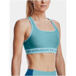 Světle modrá sportovní podprsenka Under Armour UA Crossback Mid Bra