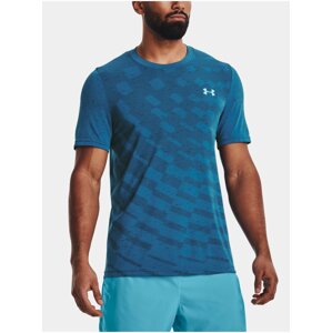 Tričko Under Armour UA Seamless Radial SS - modrá