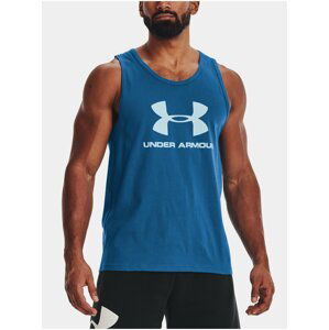 Tílko Under Armour UA SPORTSTYLE LOGO TANK - modrá