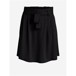 Černá krátká sukně s páskem VILA Vero