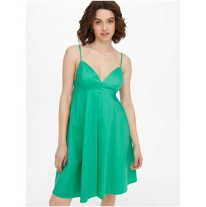 Zelené šaty na ramínka ONLY Mynte