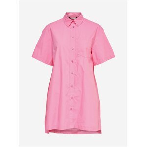Růžové košilové šaty ONLY Winni