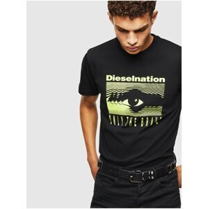 Černé unisex tričko Diesel Diego