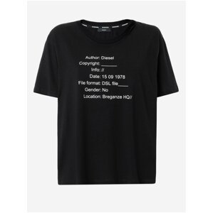 Černé dámské tričko Diesel Elodie