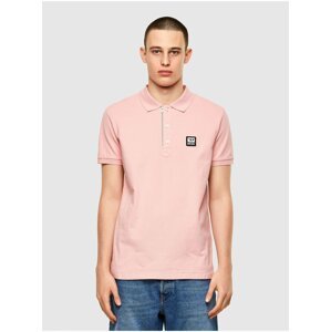Světle růžové pánské polo tričko Diesel Harry