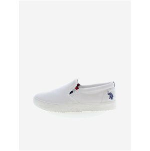 Bílé pánské slip on tenisky U.S. Polo Assn. Marc