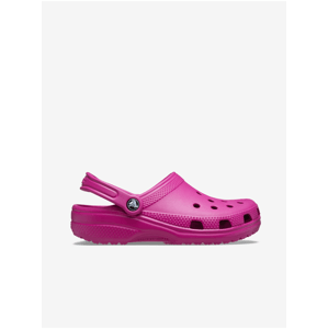 Tmavě růžové dámské pantofle Crocs Classic