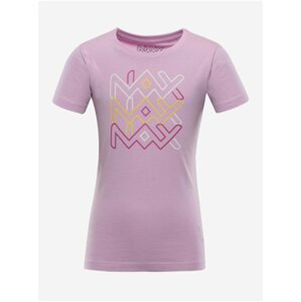 Dětské bavlněné triko nax NAX VILLAGO fialová