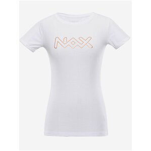 Bílé dámské tričko s potiskem NAX Riva