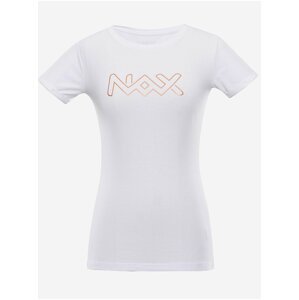 Bílé dámské tričko s potiskem NAX Riva