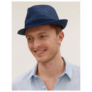 Texturovaný měkký klobouk Marks & Spencer námořnická modrá