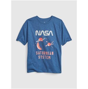 Modré klučičí tričko NASA