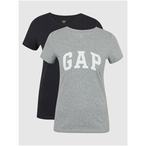 Barevná dámská trička s logem GAP, 2 ks