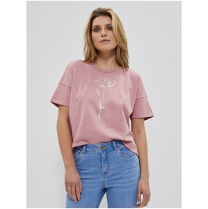 Růžové oversize tričko Moodo