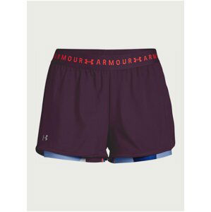 Kraťasy Under Armour Heatgear 2-In-1 Print Short - fialová