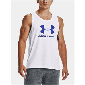 Tílko Under Armour UA SPORTSTYLE LOGO TANK - bílá