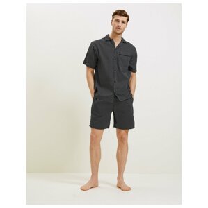 Puntíkované pyžamové šortky s vysokým podílem bavlny Marks & Spencer černá