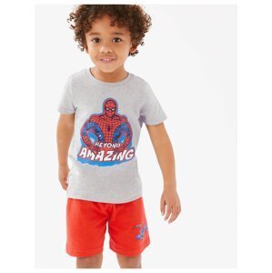 Krátké pyžamovo s motivem Spider-Man™ (2–8 let) Marks & Spencer šedá