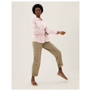 Květovaná košile z čisté bavlny, normální střih Marks & Spencer vícebarevná