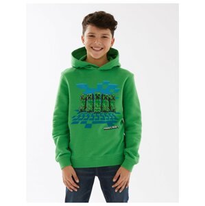 Mikina s kapucí Minecraft™, s vysokým podílem bavlny Marks & Spencer zelená