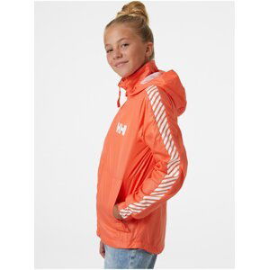 Oranžová lehká dětská bunda HELLY HANSEN Stripe Wind