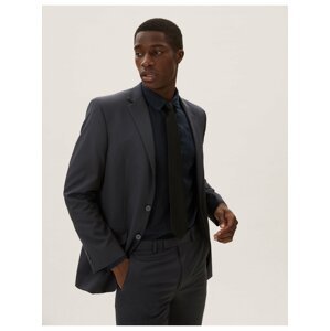 Modré pánské sako klasického střihu Marks & Spencer