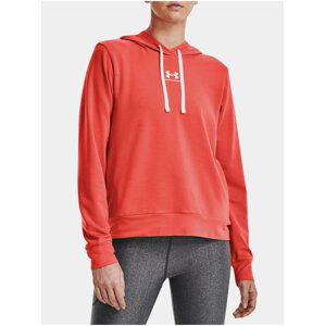 Mikina Under Armour Rival Terry Hoodie - oranžová