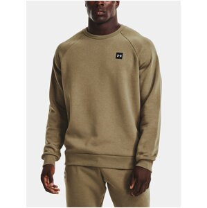 Zelená pánská mikina Under Armour UA Rival Fleece Crew