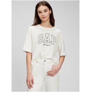 Bílé dámské tričko GAP logo easy