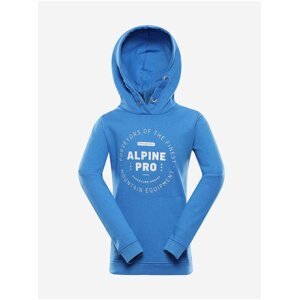 Dětská bavlněná mikina ALPINE PRO LEWO modrá