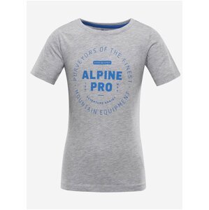 Dětské bavlněné triko ALPINE PRO YVATO šedá