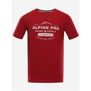 Pánské bavlněné triko ALPINE PRO BYLID červená