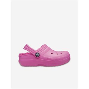 Růžové holčičí pantofle Crocs