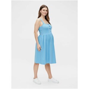 Světle modré těhotenské šaty na ramínka Mama.licious Maplea
