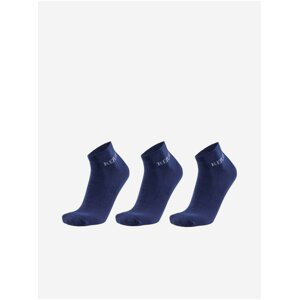 Sada tří párů ponožek v tmavě modré barvě Replay
