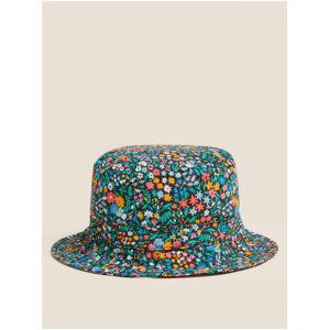 Květovaný klobouk typu „bucket“ z čisté bavlny Marks & Spencer vícebarevná