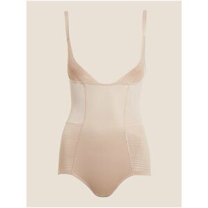 Průsvitné pruhované zpevňující body Wear Your Own Bra Body Marks & Spencer béžová