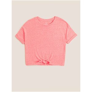 Nopkové tričko s vysokým podílem bavlny (6–16 let) Marks & Spencer oranžová