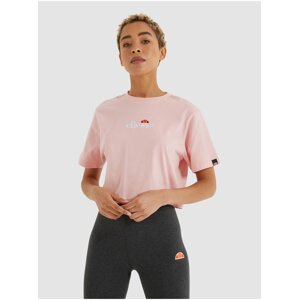 Světle růžový dámský crop top Ellesse Fireball