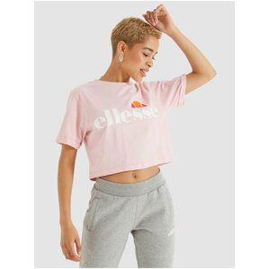 Světle růžový dámský crop top Ellesse Alberta