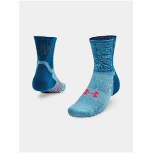 Ponožky Under Armour UA ArmourDry Run Mid-Crew - modrá