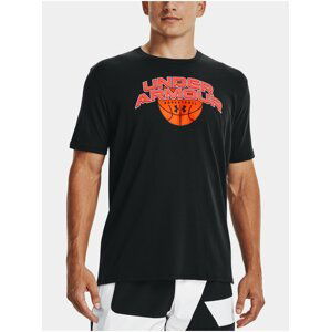 Tričko Under Armour UA BBALL BRANDED WRDMRK SS - černá