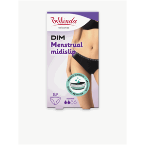 Černé menstruační kalhotky Bellinda MENSTRUAL SLIP NORMAL