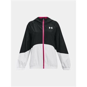 Bunda Under Armour Woven FZ Jacket - černá