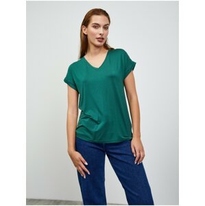Zelené dámské žíhané basic tričko ZOOT.lab Adriana 3