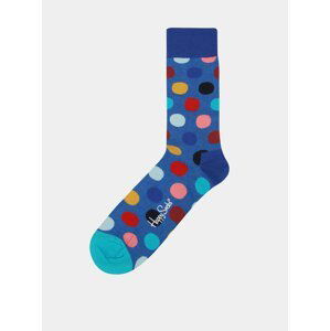 Modré puntíkované ponožky Happy Socks Big Dot