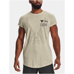 Tričko Under Armour UA Project Rock Cutoff Tee-BRN