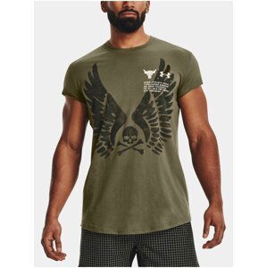 Tričko Under Armour UA Project Rock Cutoff Tee-GRN