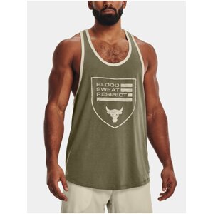 Zelené pánské tílko Under Armour UA Project Rock BSR Flag Tank