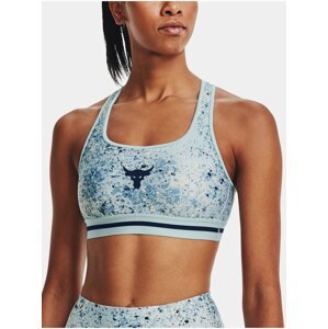 Modrá dámská podprsenka Under Armour UA Project Rock Bra Printed